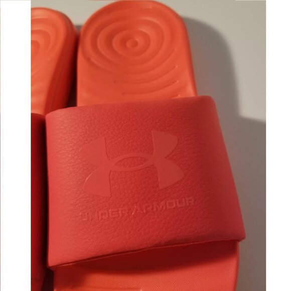 Under Armour Ansa Fixed Cushioned Comfort Sport Slide Slip-On Sandal Tangerine - Picture 8 of 9